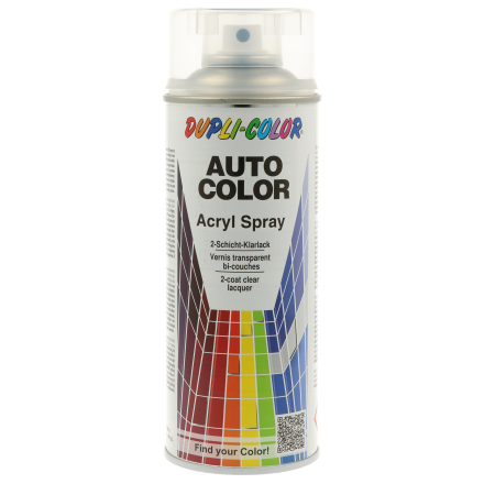 SPRAY DE BARNIZ TRANSPARENTE DE 2 CAPAS AUTO COLOR